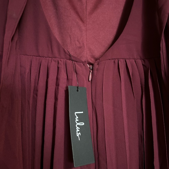 Pleated Purple Maxi Dress - Lulus Size S  **New With Tags** - Picture 7 of 8
